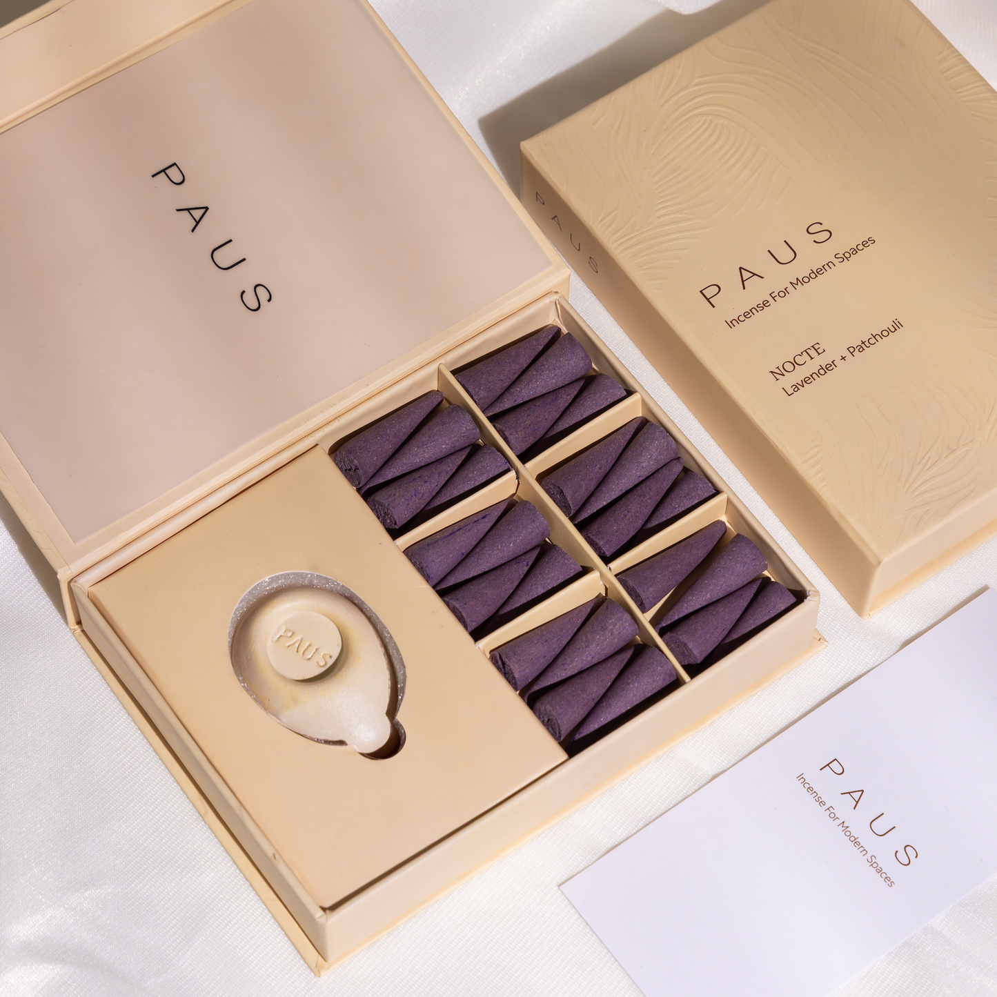 Paus Ritual Nocte Lavender + Patchouli Incense Cones