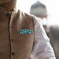 Khatu Teal Jaipur Lotus Pocket Square
