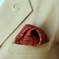 Khatu Maroon Snaffle Bit Pocket Square