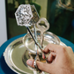 Purple Bird 'Jungle Raj' Silver Plated Filigree Tong