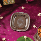 Purple Bird Mini 'Shobha' Silver Plated Coaster Tray/Jewelry Holder
