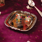 Purple Bird Mini 'Shobha' Silver Plated Coaster Tray/Jewelry Holder