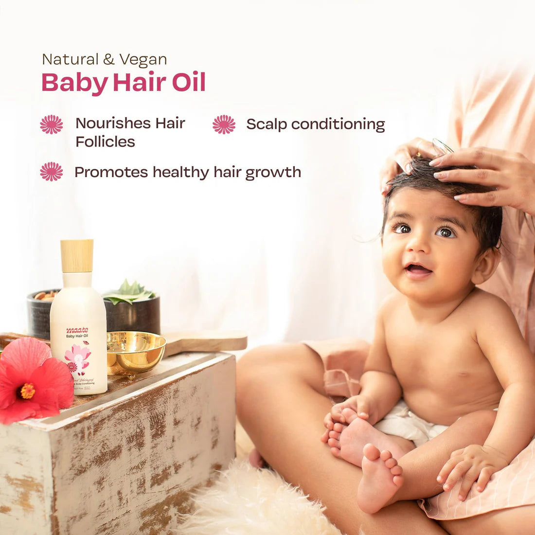 Maate 100% Natural Baby Hair Oil (150ml)