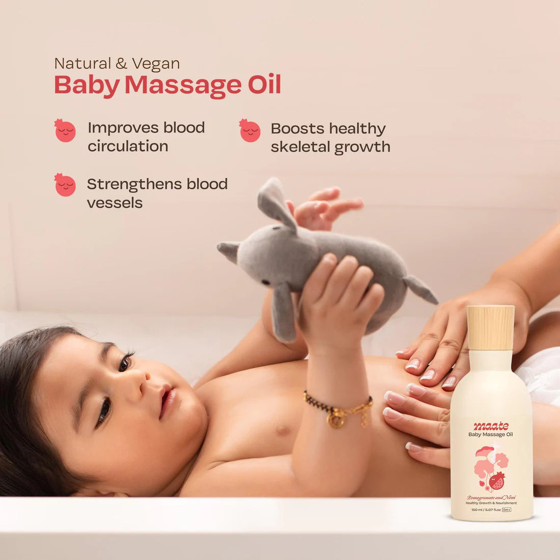 Maate 100% Natural Baby Massage Oil (150ml)