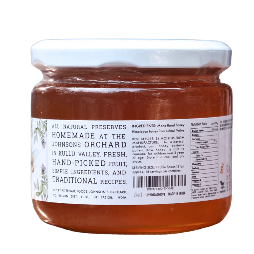 Big Bear Farms Thyme Honey (400g)