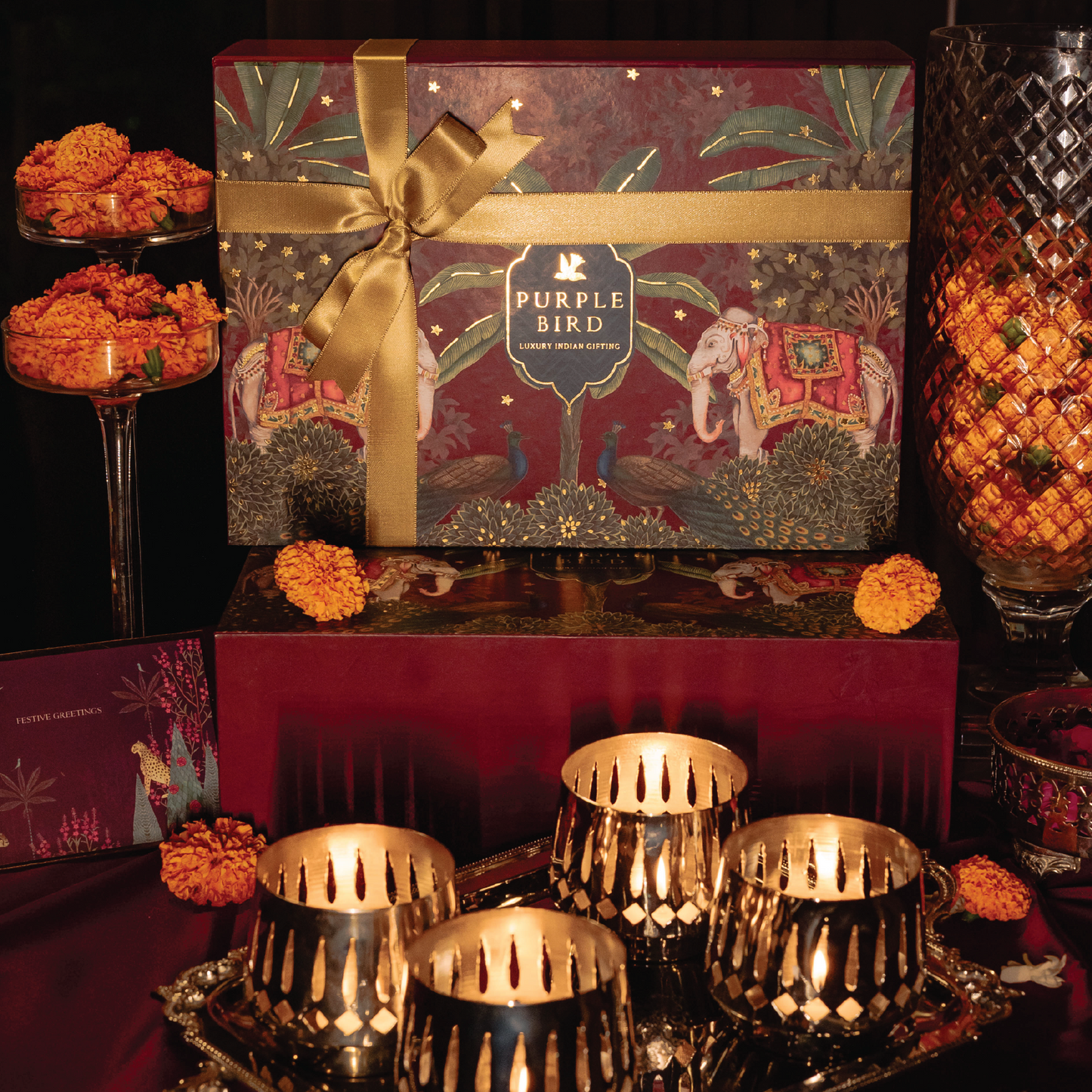 Purple Bird 'Ujala' Luxury Festive Gift Box