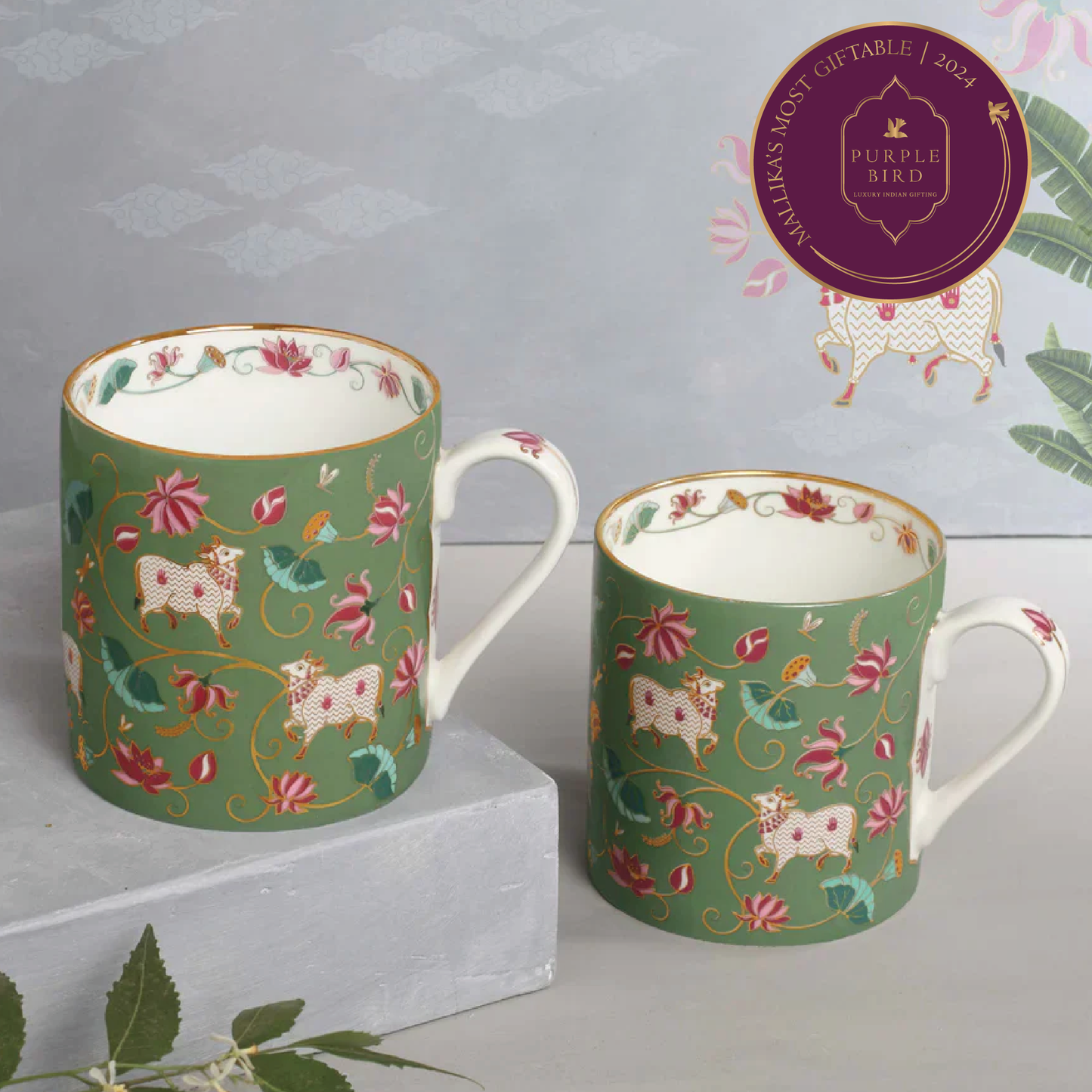 Kainaat Anandi Moss Green Mug (Two Mugs)