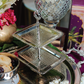 Purple Bird Silver Plated 'Utsav' Two-Tier Serving Stand