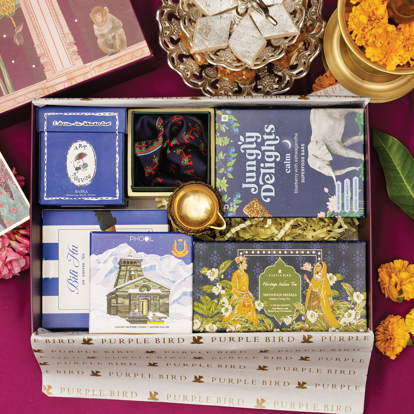 Purple Bird Neelanjali Luxury Gift Box
