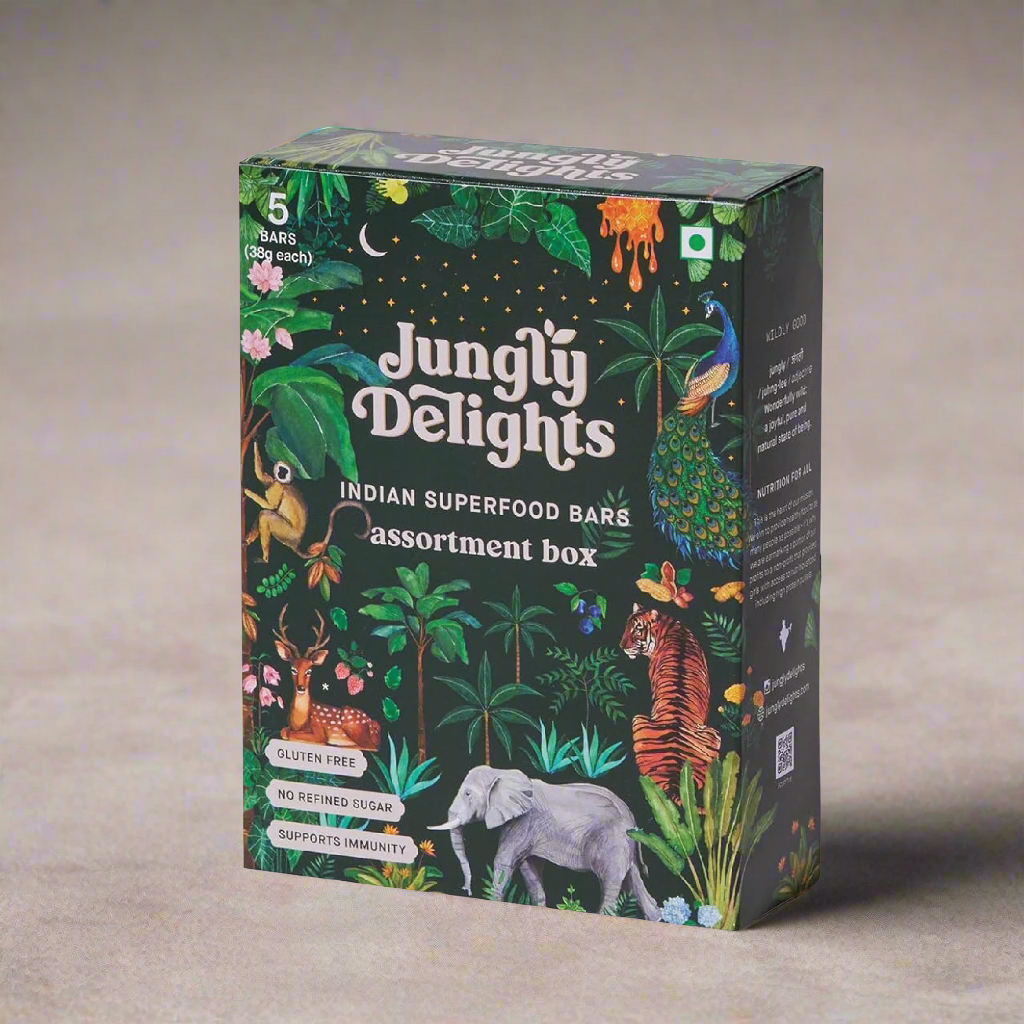 Jungly Delights Superfood Bars Assortment Box (5 Bars)