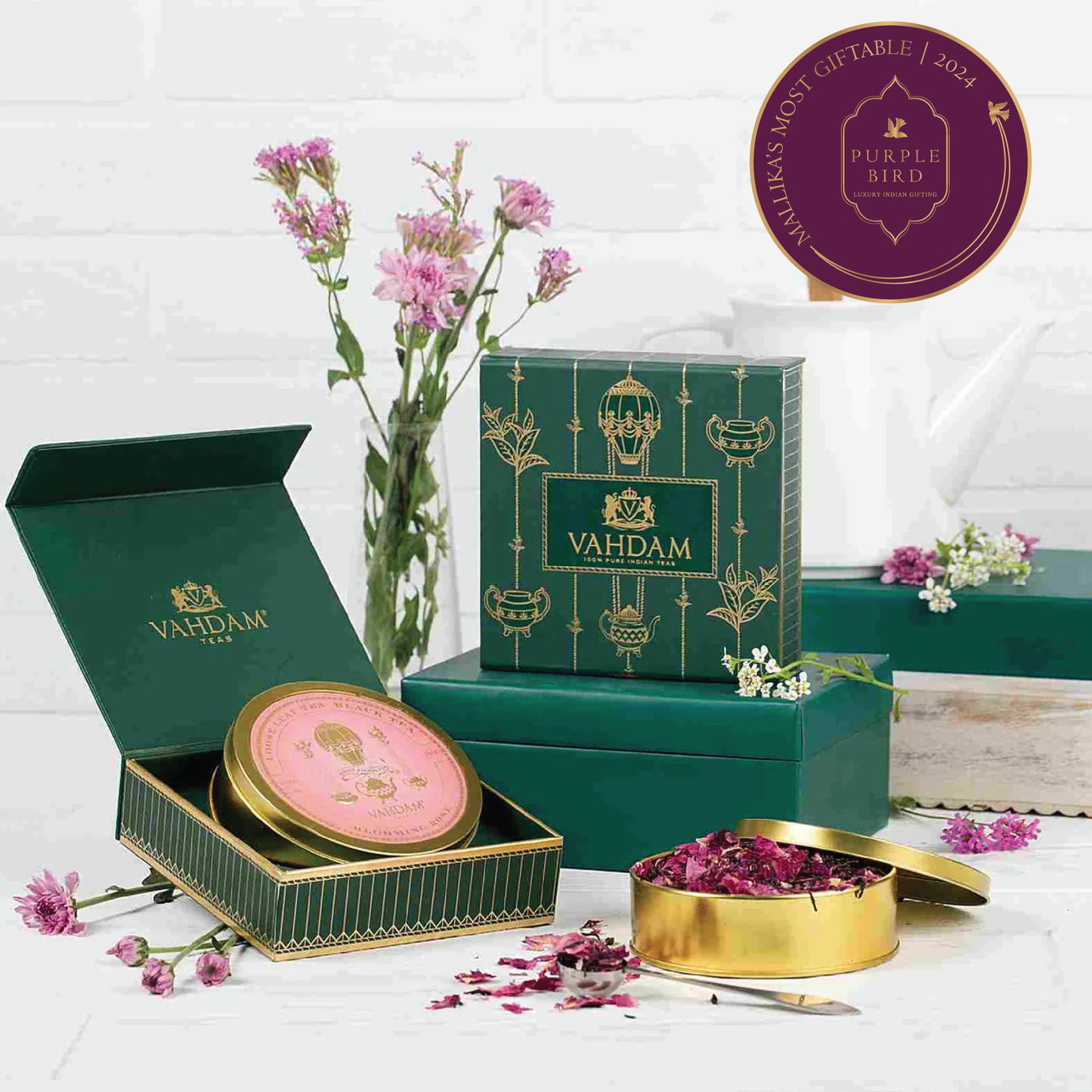 Vahdam Blooming Rose Tea Private Reserve