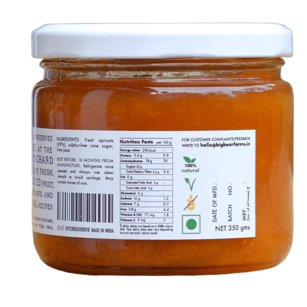 Big Bear Farms Apricot Jam (350g)