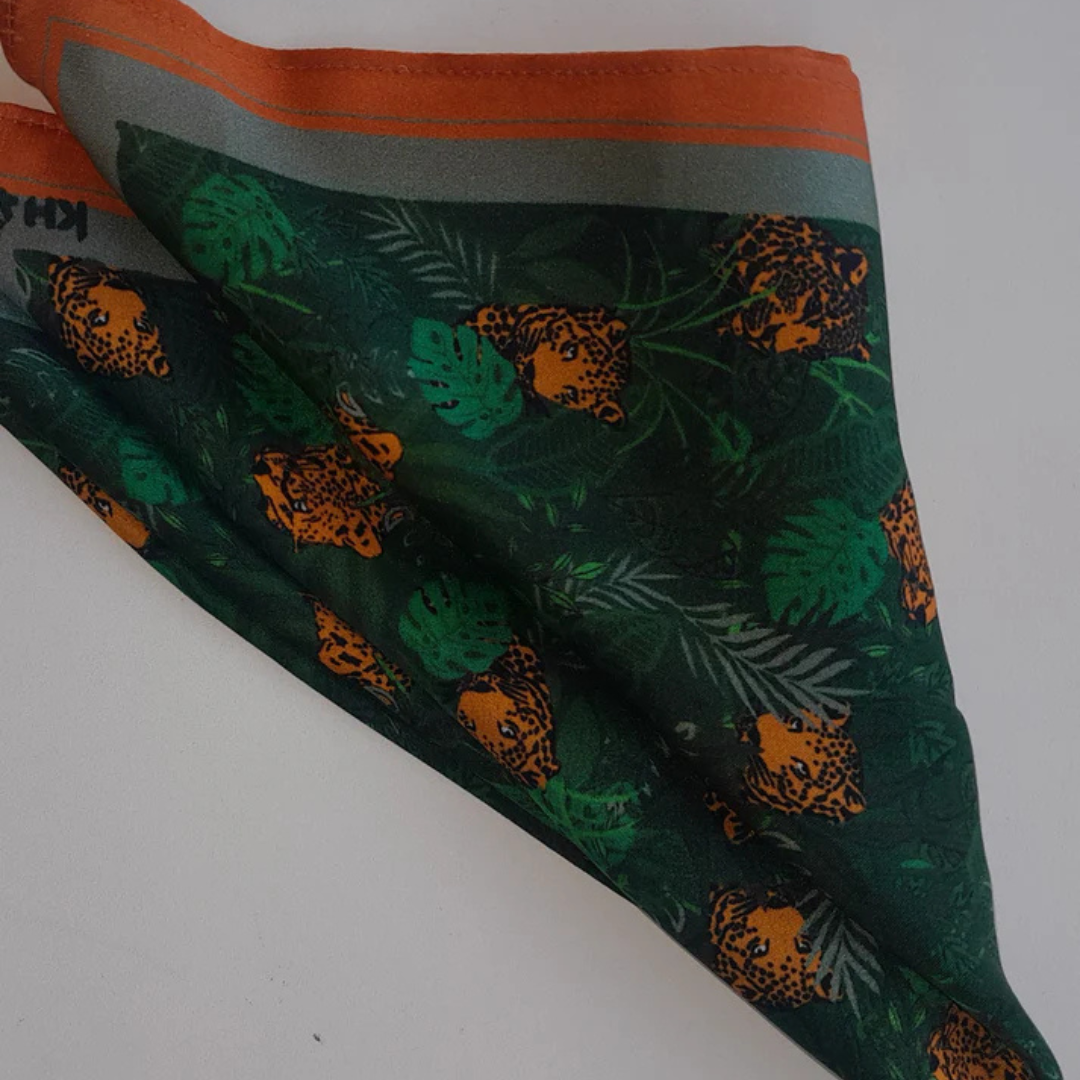 Khatu Wild Foliage Pocket Square