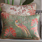 Kainaat Vanya Bird Embellished Cushion - Green Slim
