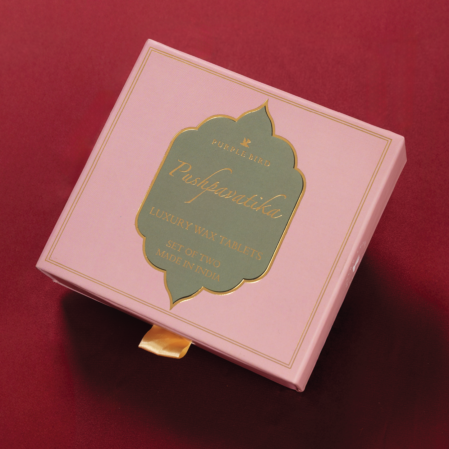 Purple Bird Pushpavatika Luxury Wax Tablet - Lemongrass (Set of Two)