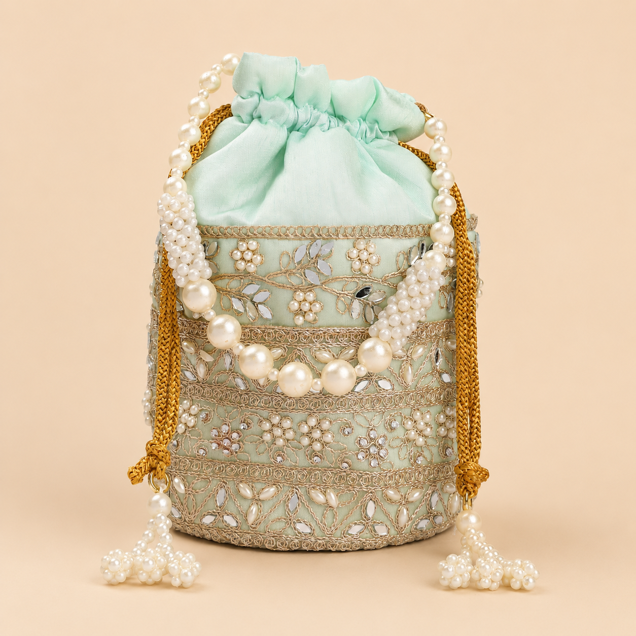 Alipore Baagh Potli Bag - Firoza Mint