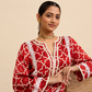 Alpona Kurta and Pant Set - Laal