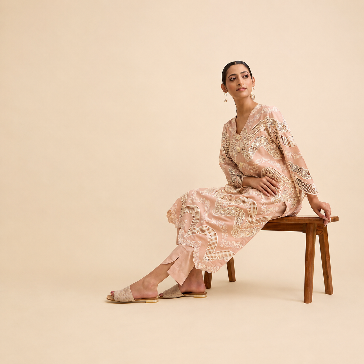 Bijoya Kurta and Pant Set