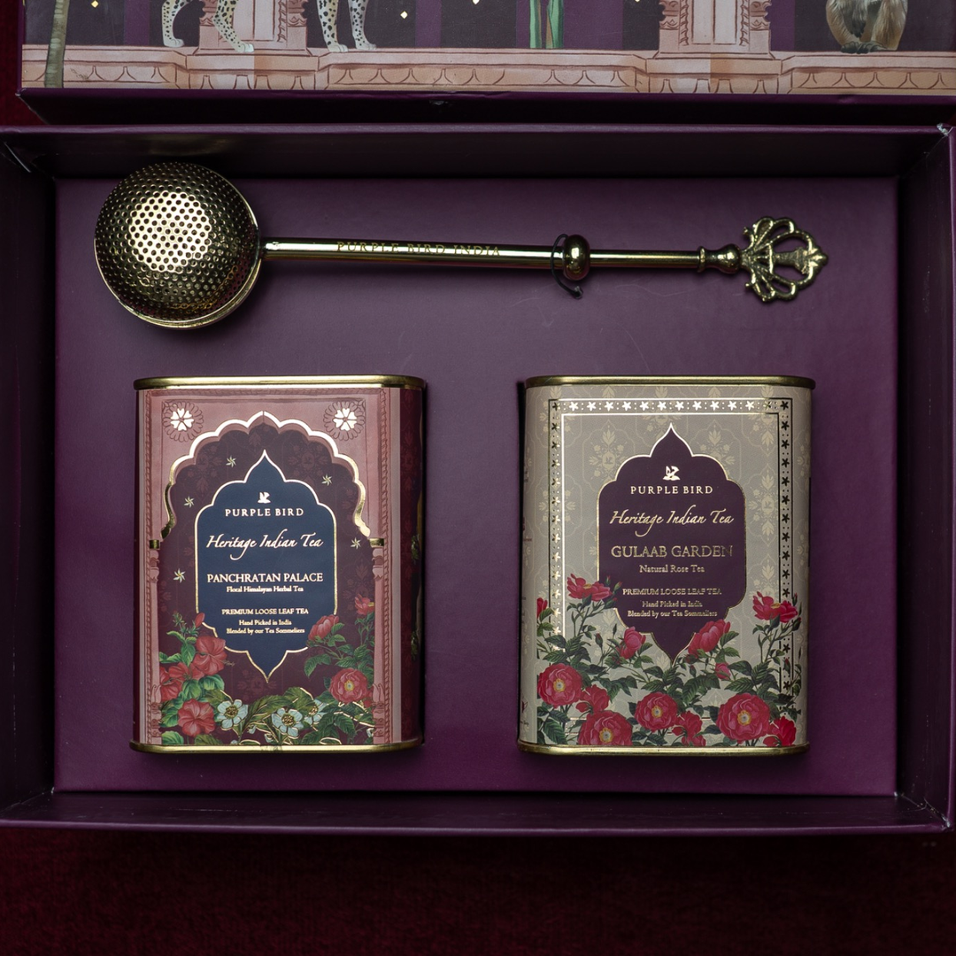 Purple Bird 'Phool Baadi' Luxury Tea Gift Set