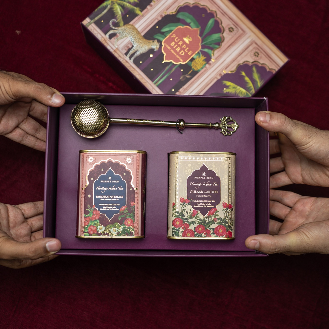 Purple Bird 'Phool Baadi' Luxury Tea Gift Set
