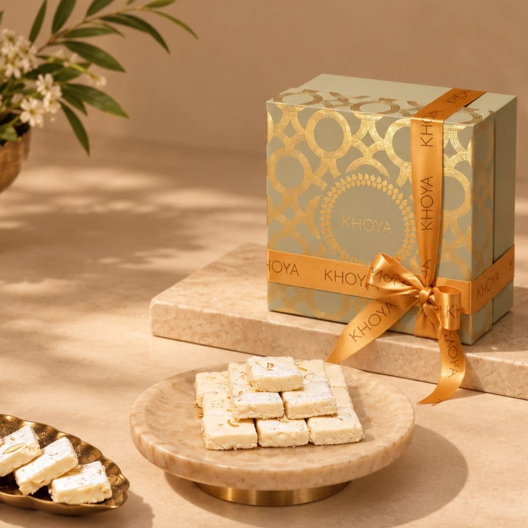 Khoya White Chocolate Kaju Patisa (Box of 10)
