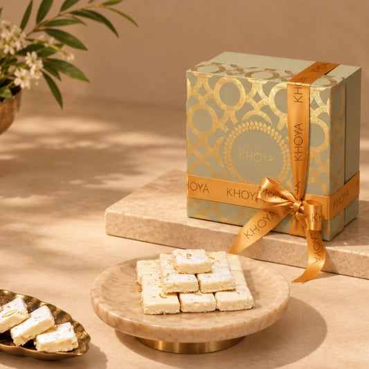 Khoya White Chocolate Kaju Patisa (Box of 10)