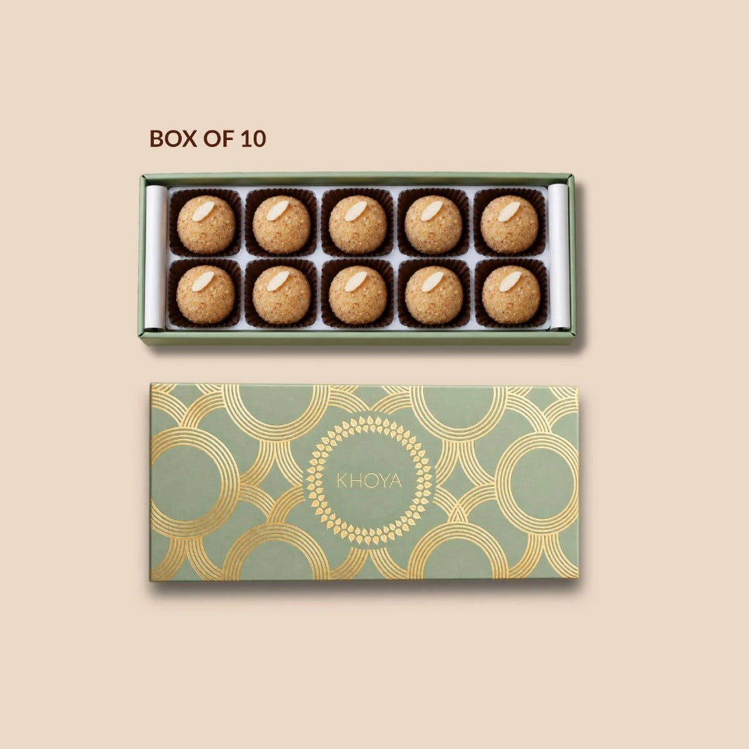 Khoya Peanut Butter Almond Ladoo
