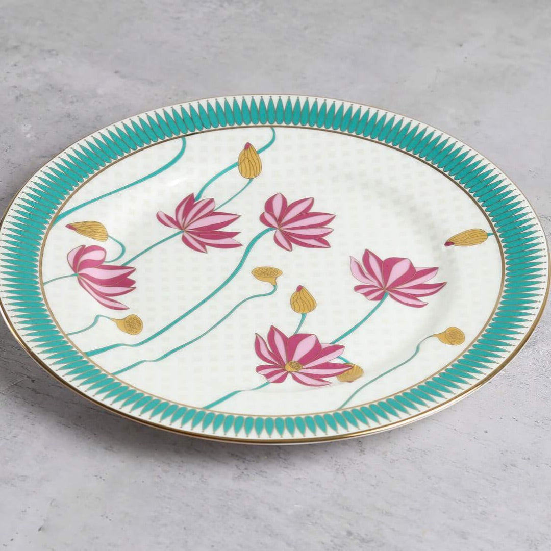 India Circus Emerald Blossom Dinner Plate Set of 2