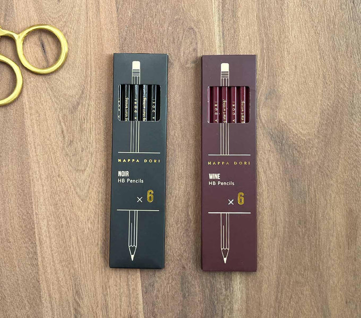 Nappa Dori Classic Noir Pencil Set (Set of 6)