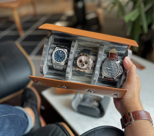 Nappa Dori Multi Watch Case (Beige)
