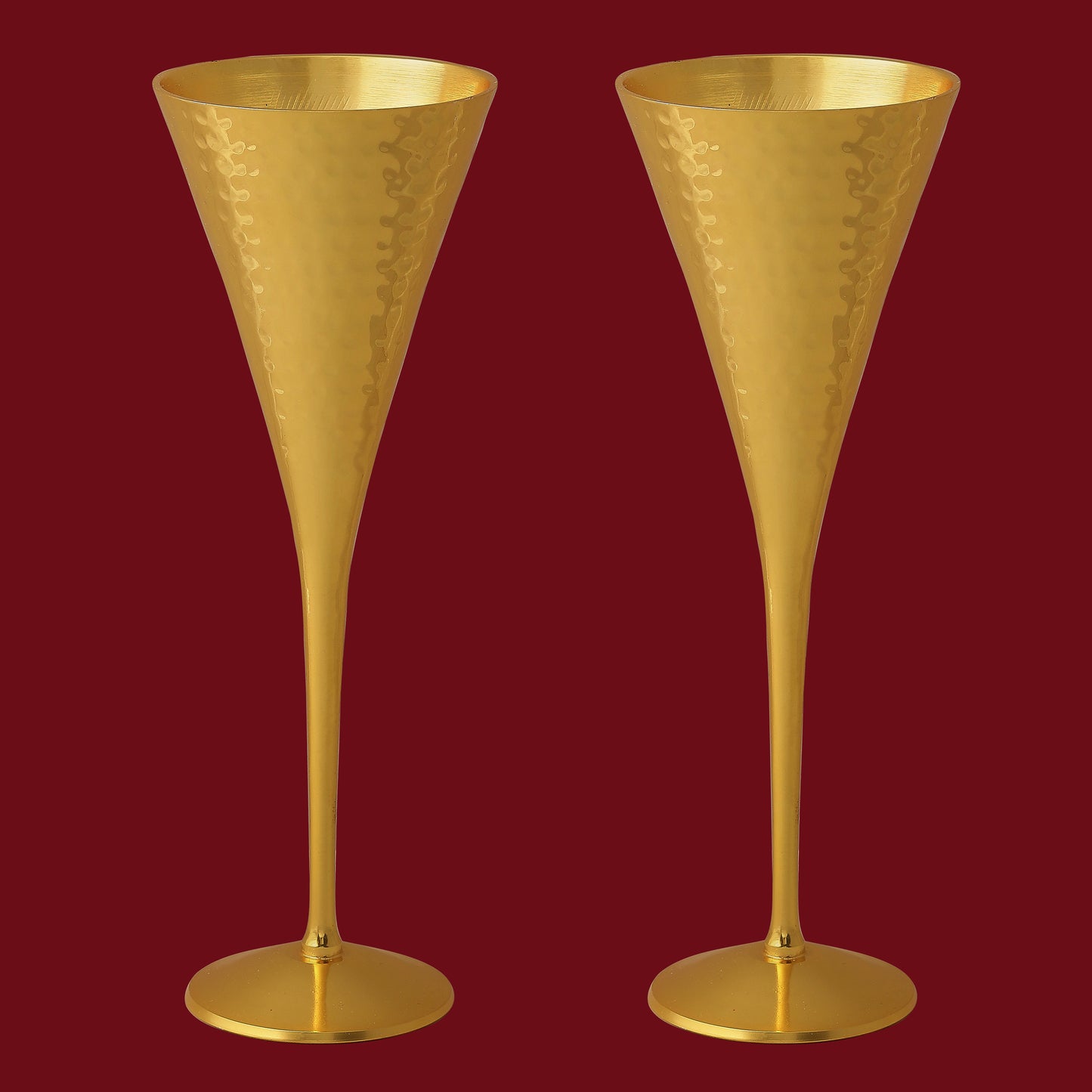 Purple Bird 'Jashn' Gold Plated Cocktail Glasses (Two Glasses)