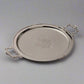 Purple Bird 'Seva' Round Silver Plated Tray