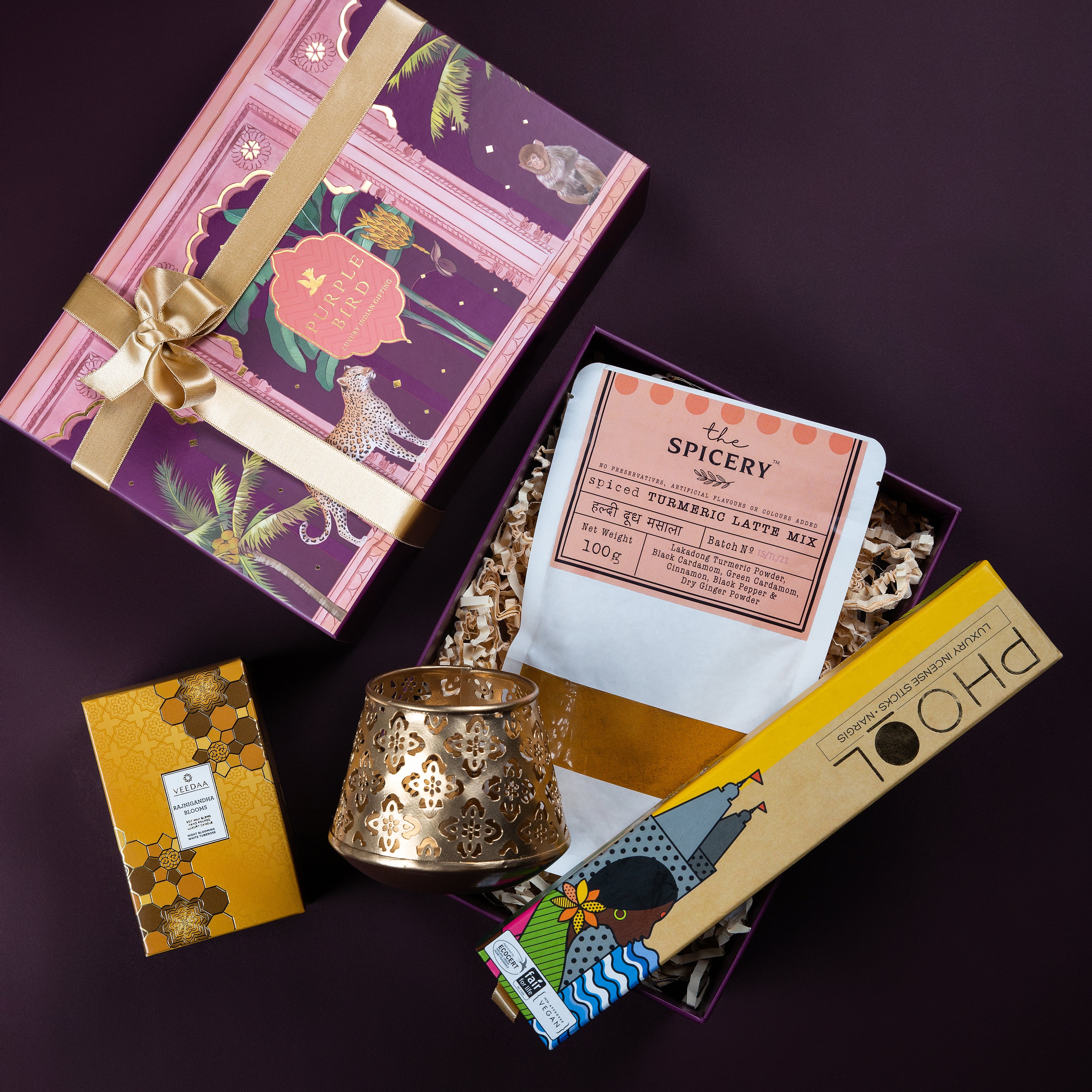 Golden Corporate Diwali Gift Hamper – Between Boxes Gifts