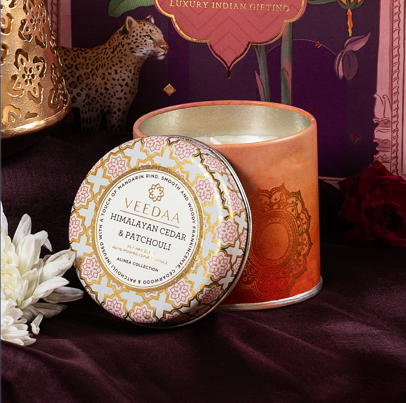 Veedaa Himalayan Cedar Patchouli Mason Tin Candle